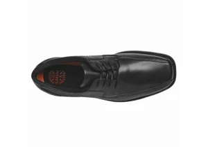 Douglas Black Leather Lace Up Oxford Dress Shoe