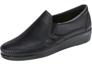 Dream Black Leather Slip-On Loafer