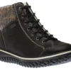 Eagle Black Knit Lace-Up Ankle Boot
