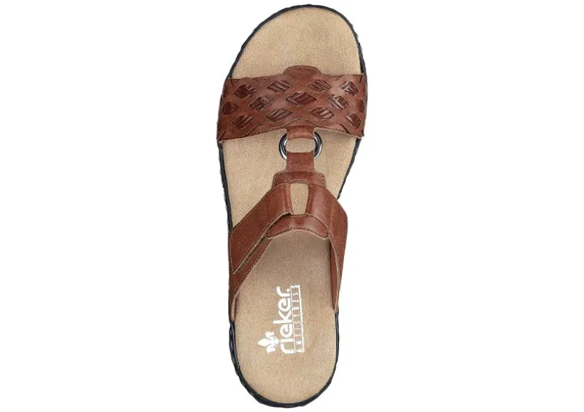 eagle_brown_embossed_wedg_1.webp Eagle Brown Embossed Wedge Slide Sandal