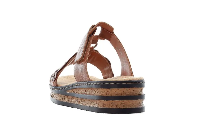 eagle_brown_embossed_wedg_2.webp Eagle Brown Embossed Wedge Slide Sandal