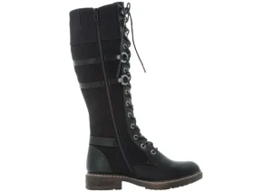 Eaton Black Tall Boot
