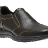 Edge Hill 2 Black Leather Double Gore Slip-On Casual Dress Shoe