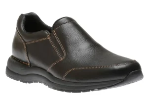 Edge Hill 2 Black Leather Double Gore Slip-On Casual Dress Shoe