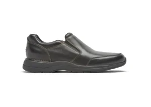 Edge Hill 2 Black Leather Double Gore Slip-On Casual Dress Shoe