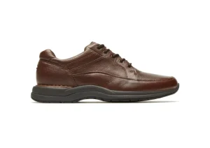 Edge Hill Brown Leather Lace-Up Walking Shoe