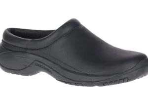 Encore Gust 2 Black Leather Wide Width Clog