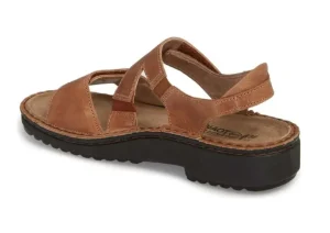 Enid Brown Leather Sandal