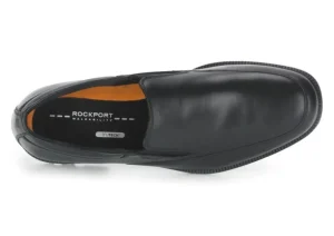 Essential Details Black Leather Waterproof Slip-On Dress Shoe