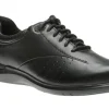 Farren Black Leather Lace-Up Sneaker