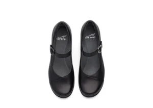 Fawna Black Leather Mary Jane