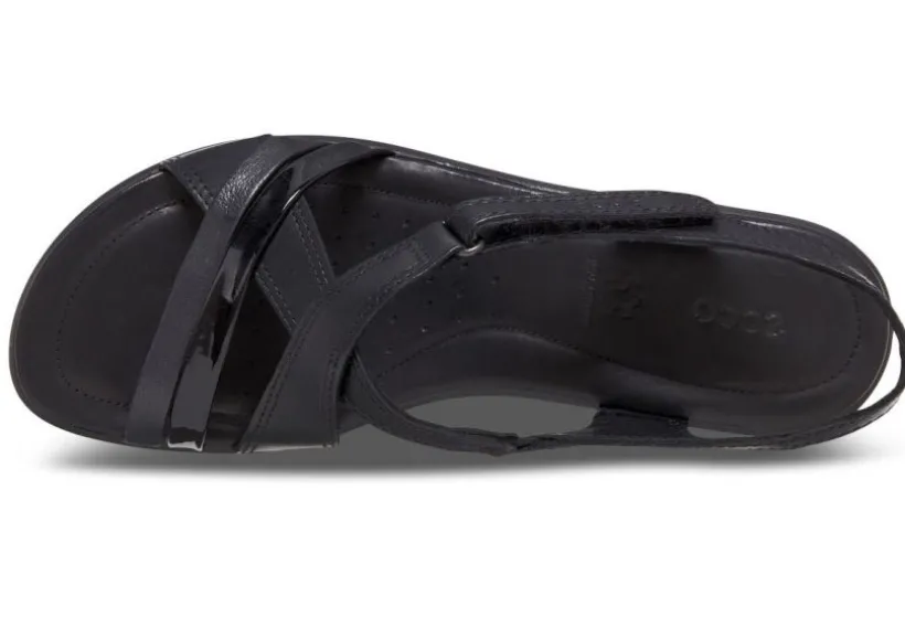 felicia_sandal_black_leat_1.webp Felicia Sandal Black Leather Adjustable Strap Wedge Sandal