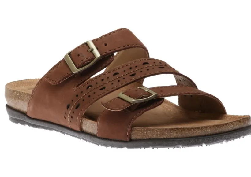 felix_bark_brown_perforat_0.webp Felix Bark Brown Perforated Strappy Slide Sandal