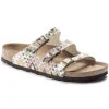 Florida Vegan Birko-Flor Printed Mocha Slide Sandal