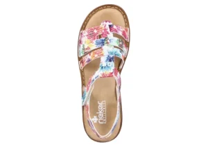 Flowerbed Multicolour White Sandal