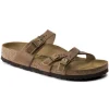 Franca Oiled Leather Tobacco Brown Slide Sandal