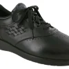 Freetime Black Leather Walking Shoe