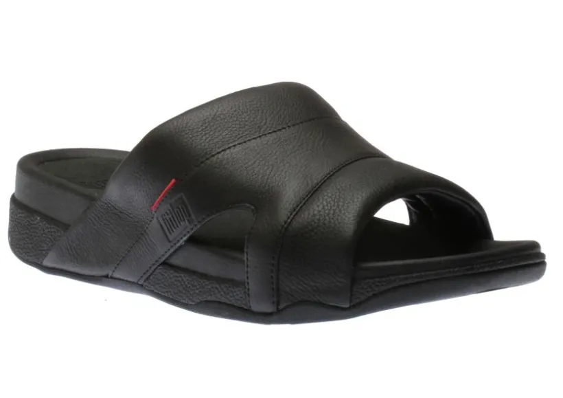 freeway_black_leather_poo_0.webp Freeway Black Leather Pool Slide Sandal