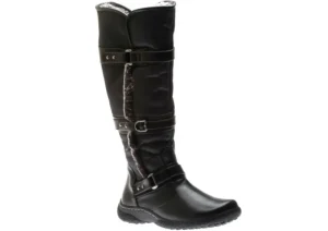 Gabrielle 2 Wide Calf Black Leather Tall Boot