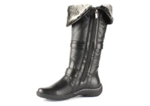 Gabrielle 2 Wide Calf Black Leather Tall Boot