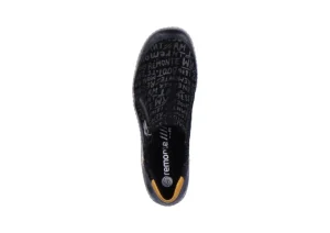 Gargano Black Yellow Print Zipper Sneaker
