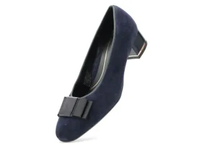 Garnet Navy Suede