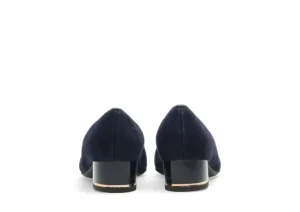Garnet Navy Suede