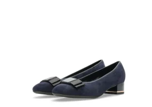 Garnet Navy Suede