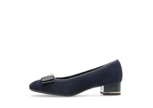 Garnet Navy Suede