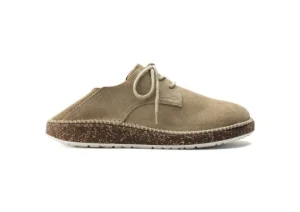 Gary Unisex Sand Suede Leather Lace-Up Sneaker