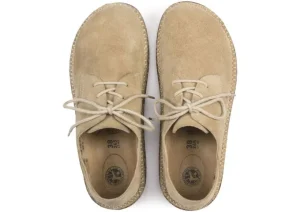 Gary Unisex Sand Suede Leather Lace-Up Sneaker