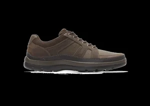 Get Your Kicks Dark Brown Leather Wide Width Mudguard Blucher Sneaker