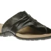 Gift Black Leather Thong Sandal
