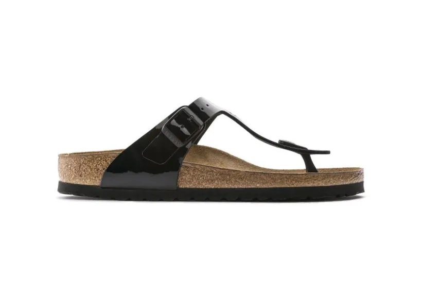 gizeh_birkoflor_black_pat_1.webp Gizeh Birko-Flor Black Patent Thong Sandal