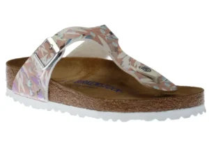 Gizeh Birko-Flor Floral Rose Thong Sandal