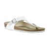 Gizeh Birko-Flor White Thong Sandal