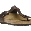 Gizeh Habana Brown Oiled Leather Thong Sandal