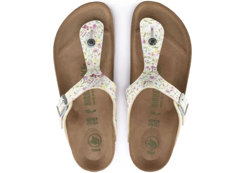 gizeh_vegan_birkoflor_wat_3.webp Gizeh Vegan Birko-Flor Watercolor Flower White Thong Sandal