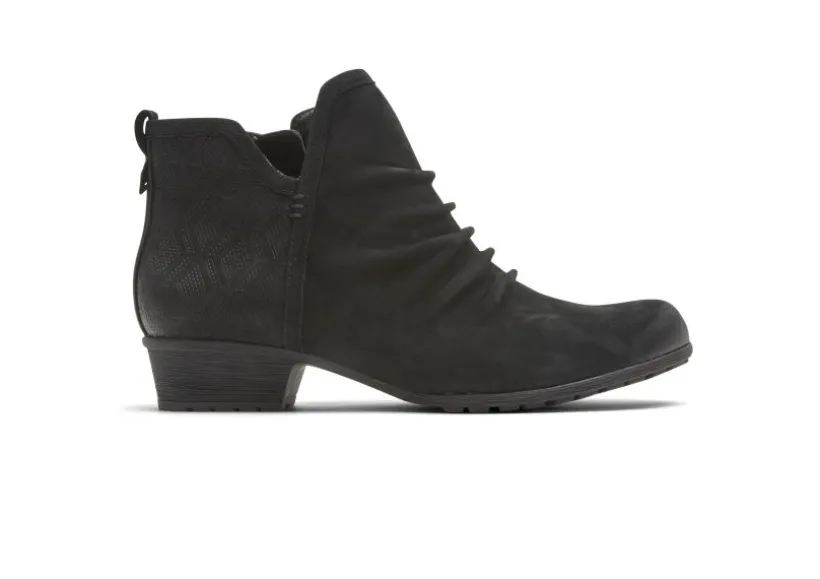 gratasha__panel_black_ruc_2.webp Gratasha 2 Panel Black Ruched Leather Ankle Boot