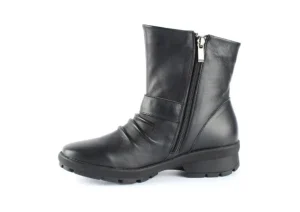 Gripper Black Leather Moto Boot