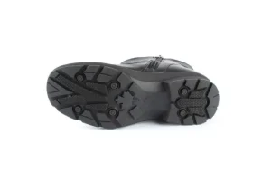 Gripper Black Leather Moto Boot