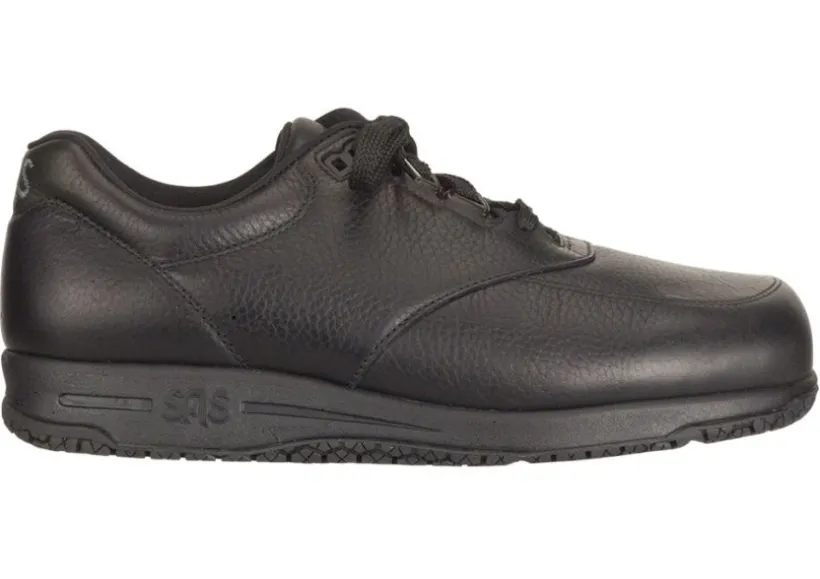 guardian_black_leather_no_2.webp Guardian Black Leather Non-Slip Lace-Up Walking Shoe
