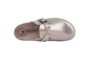 Halina Metallic Silver Clog