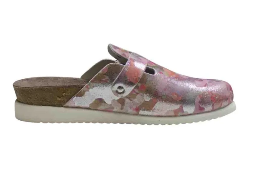 halina_pink_silver_leathe_2.webp Halina Pink Silver Leather Clog
