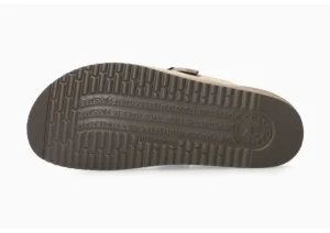 Halina Warm Grey Suede Leather Clog