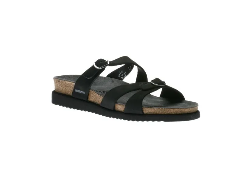 hannel_black_nubuck_leath_0.webp Hannel Black Nubuck Leather Slide Sandal