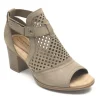Hattie Hi Cuff Taupe Nubuck Sandal