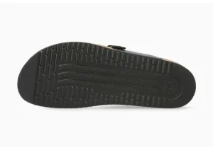 Helen Black Leather Thong Sandal