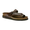 Helen Desert Brown Leather Thong Sandal