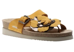 Helen Flower Yellow Ochre Thong Sandal